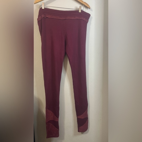 Yoga pants with pockets / maroon / size XL New With Tags - Picture 8 of 10